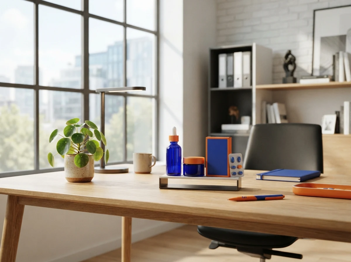 Modern kantoor werkruimte met planten